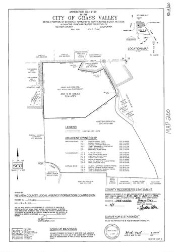 Click to see Record of Survey Book 15, pg. 200 (2015) of Nevada County Recorders Survey Maps Book 15
