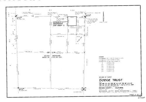 Click to see Record of Survey Book 15, pg. 203 (2015) of Nevada County Recorders Survey Maps Book 15