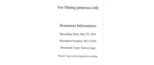 Click to see Survey Map Book 15, pg. 204 of Nevada County Recorders Survey Maps Book 15