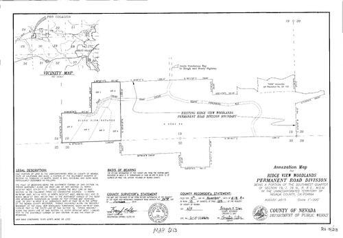 Click to see Record of Survey Book 15, pg. 213 (2015) of Nevada County Recorders Survey Maps Book 15