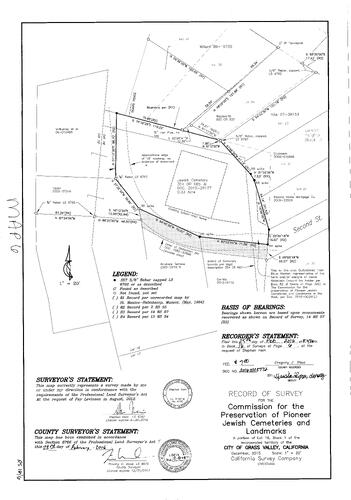 Click to see Record of Survey Book 16, pg. 6 (2016) of Nevada County Recorders Survey Maps Book 16