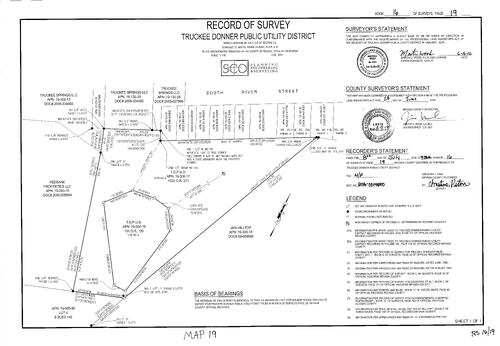 Click to see Survey Book 16, pg. 19 (2016) of Nevada County Recorders Survey Maps Book 16