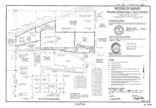Click to see Survey Book 16, pg. 20 (2016) of Nevada County Recorders Survey Maps Book 16