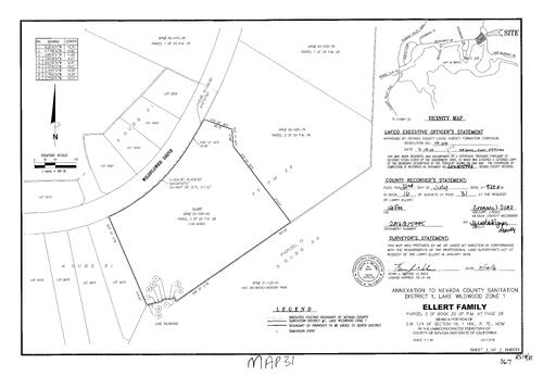 Click to see Record of Survey Book 16, pg. 031 (2016) of Nevada County Recorders Survey Maps Book 16