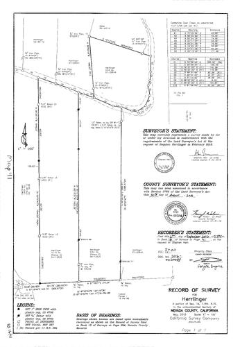 Click to see Record of Survey Book 16, pg. 041 (2016) of Nevada County Recorders Survey Maps Book 16