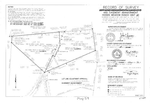 Click to see Record of Survey Book 16, pg. 059 (2016) of Nevada County Recorders Survey Maps Book 16