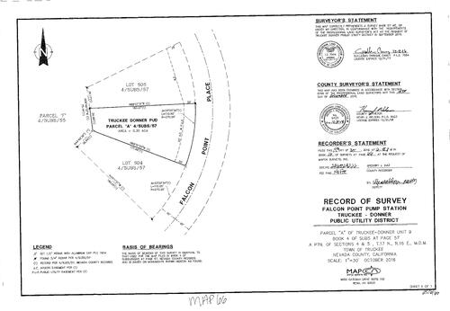 Click to see Record of Survey Book 16, pg. 066 (2016) of Nevada County Recorders Survey Maps Book 16
