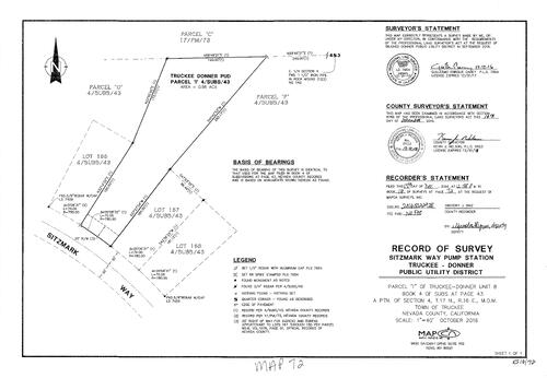 Click to see Record of Survey Book 16, pg. 072 (2016) of Nevada County Recorders Survey Maps Book 16
