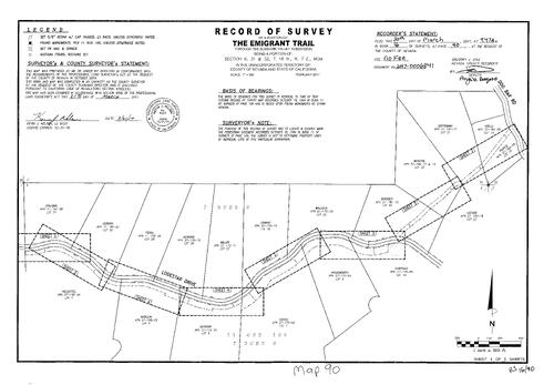 Click to see Survey Map Book 16, pg. 90 of Nevada County Recorders Survey Maps Book 16