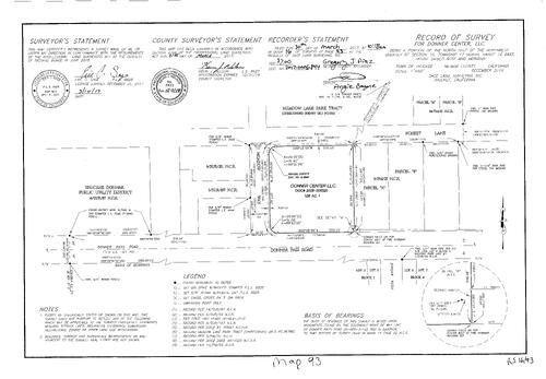 Click to see Survey Map Book 16, pg. 93 of Nevada County Recorders Survey Maps Book 16