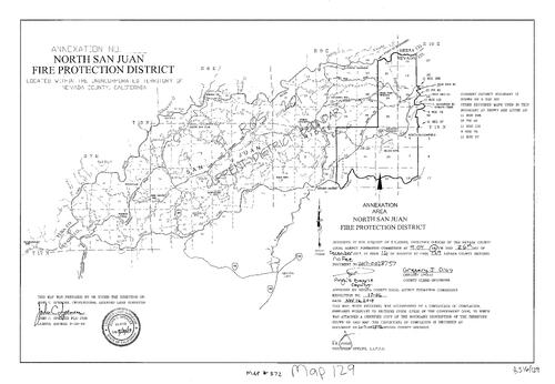 Click to see Survey Map Book 16, pg. 129 of Nevada County Recorders Survey Maps Book 16