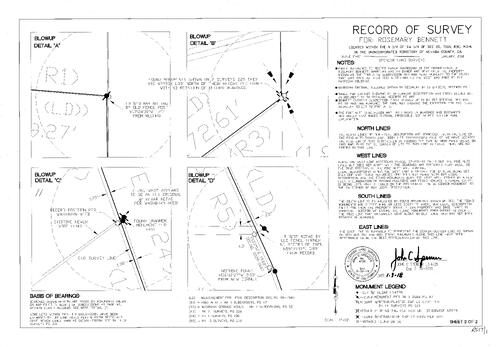 Click to see Survey Map Book 17, pg. 1 of Nevada County Recorders Survey Maps Book 17