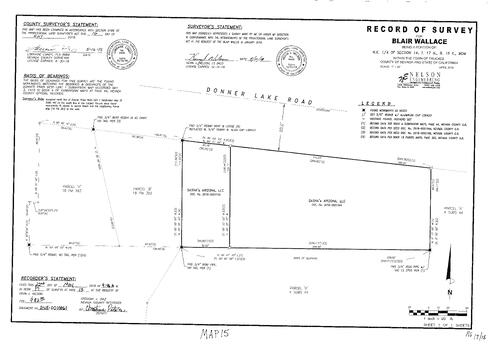 Click to see Survey Map Book 17, pg. 15 of Nevada County Recorders Survey Maps Book 17