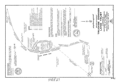 Click to see Record of Survey Book 17, pg. 27 of Nevada County Recorders Survey Maps Book 17