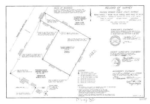Click to see Record of Survey Book 17, pg. 30 of Nevada County Recorders Survey Maps Book 17
