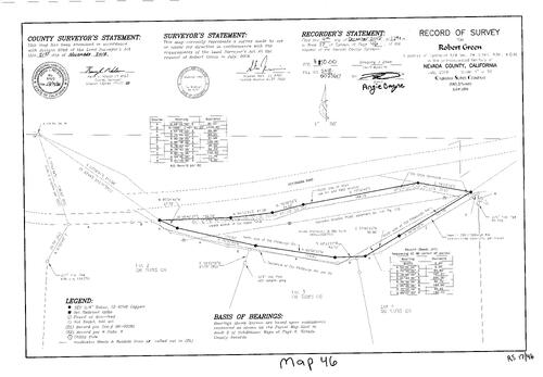 Click to see Record of Survey Book 17, pg. 46 of Nevada County Recorders Survey Maps Book 17