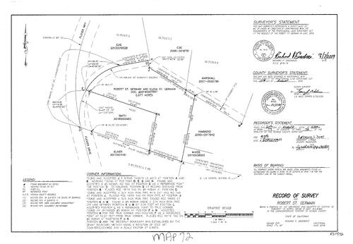 Click to see Survey 17, pg. 72 (2019) of Nevada County Recorders Survey Maps Book 17