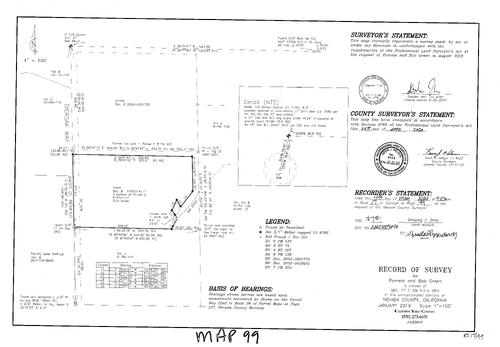 Click to see Record of Survey, Book 17, pg. 099, 2020 of Nevada County Recorders Survey Maps Book 17