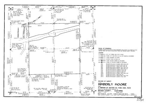 Click to see Record of Survey, Book 17, pg. 104, 2020 of Nevada County Recorders Survey Maps Book 17