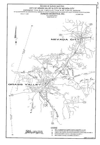Click to see Survey Book 17, pg. 122, 2020 of Nevada County Recorders Survey Maps Book 17