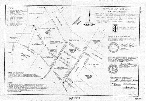 Click to see Record of Survey Book 17, pg. 178 (2022) of Nevada County Recorders Survey Maps Book 17