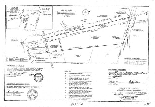 Click to see Record of Survye Book 17, pg. 214 (2022) of Nevada County Recorders Survey Maps Book 17