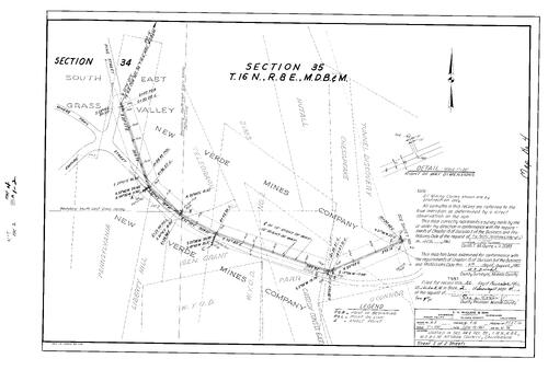 Click to see Record of Survey Book 2, pg. 4 (1961) of Nevada County Recorders Survey Maps Book 2