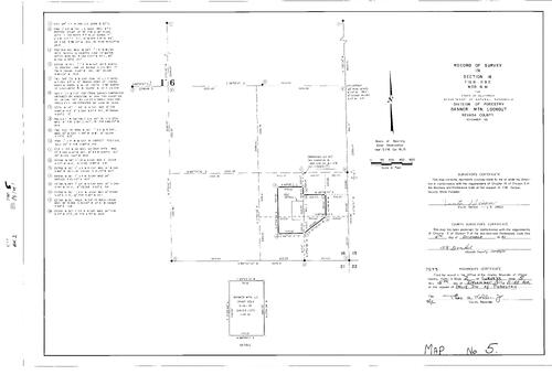 Click to see Record of Survey Book 2, pg. 5 (1961) of Nevada County Recorders Survey Maps Book 2