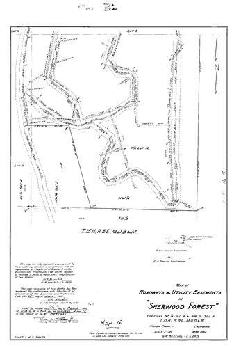 Click to see Record of Survey Book 2, pg. 12 (1962) of Nevada County Recorders Survey Maps Book 2