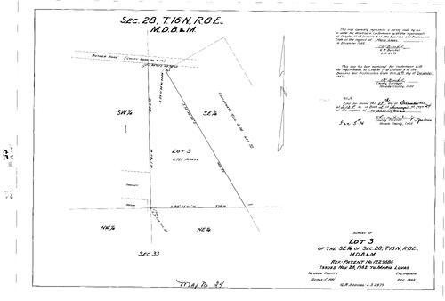 Click to see Record of Survey Book 2, pg. 24 (1962) of Nevada County Recorders Survey Maps Book 2