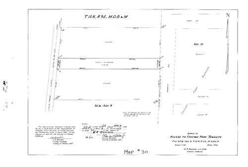 Click to see Record of Survey Book 2, pg. 30 (1963) of Nevada County Recorders Survey Maps Book 2