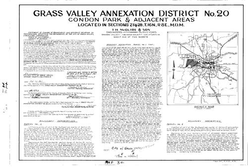 Click to see Record of Survey Book 2, pg. 34 (1963) of Nevada County Recorders Survey Maps Book 2