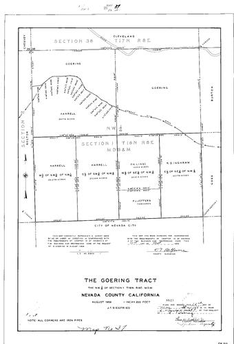 Click to see Record of Survey Book 2, pg. 37 (1964) of Nevada County Recorders Survey Maps Book 2