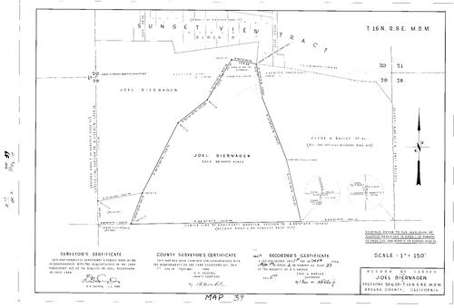Click to see Record of Survey Book 2, pg. 39 (1964) of Nevada County Recorders Survey Maps Book 2