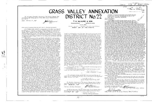 Click to see Record of Survey Book 2, pg. 41 (1964) of Nevada County Recorders Survey Maps Book 2