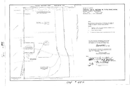 Click to see Record of Survey Book 2, pg. 45 (1964) of Nevada County Recorders Survey Maps Book 2