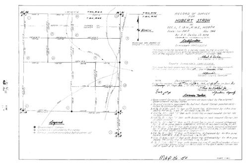 Click to see Record of Survey Book 2, pg. 50 (1964) of Nevada County Recorders Survey Maps Book 2