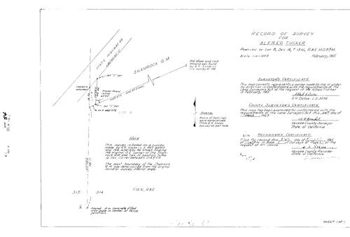 Click to see Survey Book 2, pg. 54 (1965) of Nevada County Recorders Survey Maps Book 2