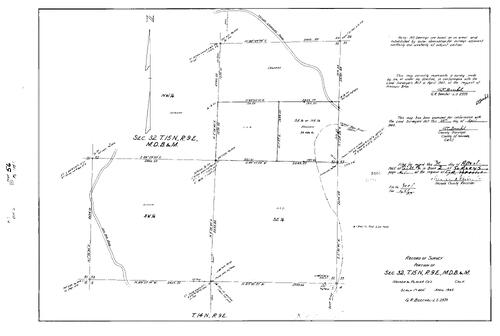 Click to see Survey Book 2, pg. 56 (1965) of Nevada County Recorders Survey Maps Book 2