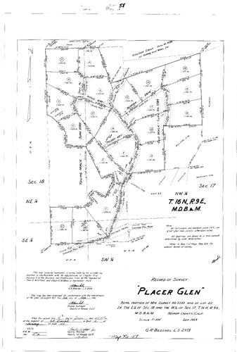 Click to see Survey Book 2, pg. 58 (1965) of Nevada County Recorders Survey Maps Book 2