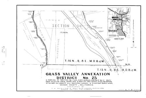 Click to see Survey Book 2, pg. 61 (1965) of Nevada County Recorders Survey Maps Book 2