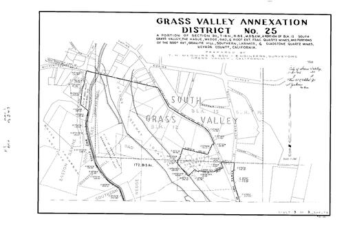 Click to see Survey Book 2, pg. 61 (1965) of Nevada County Recorders Survey Maps Book 2