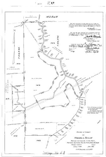 Click to see Survey Book 2, pg. 63 (1966) of Nevada County Recorders Survey Maps Book 2