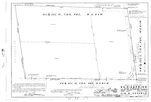 Click to see Record of Survey Book 2, pg. 83 (1966) of Nevada County Recorders Survey Maps Book 2