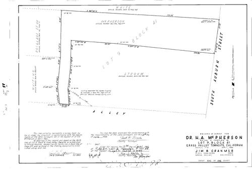 Click to see Record of Survey Book 2, pg. 88 (1966) of Nevada County Recorders Survey Maps Book 2