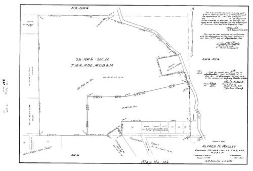 Click to see Record of Survey Book 2, pg. 106 (1966) of Nevada County Recorders Survey Maps Book 2