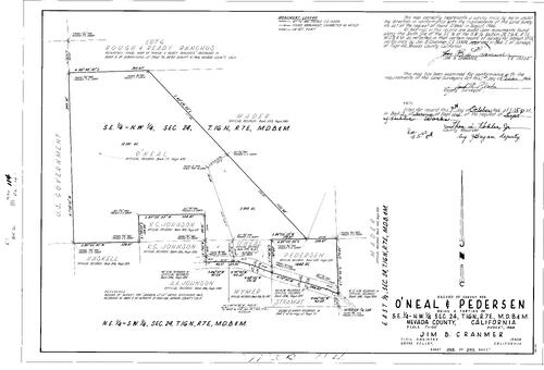 Click to see Record of Survey Book 2, pg. 114 (1966) of Nevada County Recorders Survey Maps Book 2