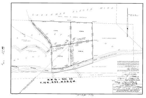 Click to see Record of Survey Book 2, pg. 116 (1966) of Nevada County Recorders Survey Maps Book 2