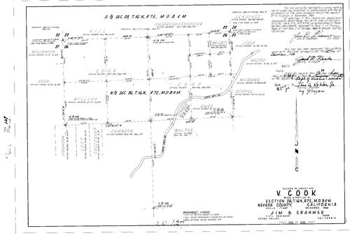 Click to see Record of Survey Book 2, pg. 127 (1966) of Nevada County Recorders Survey Maps Book 2