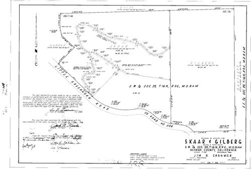 Click to see Record of Survey Book 2, pg. 128 (1966) of Nevada County Recorders Survey Maps Book 2